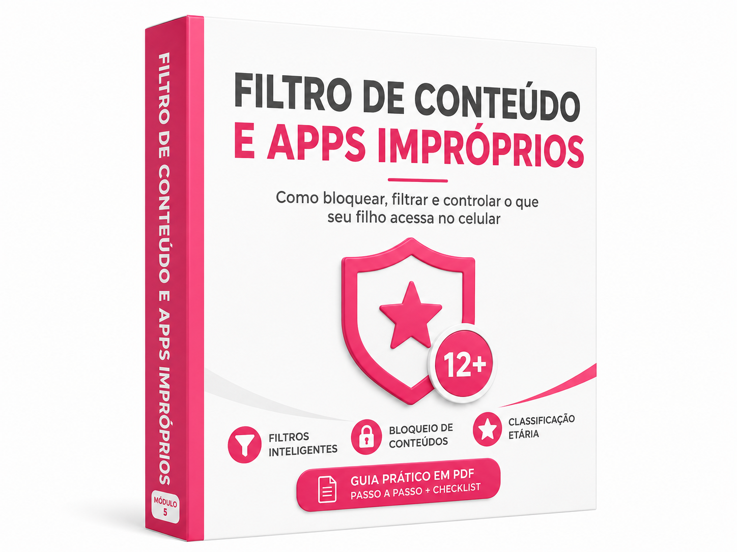 Mockup do módulo Filtro de Conteúdo e Apps Impróprios