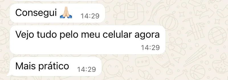 Depoimento via WhatsApp: agora vê tudo pelo celular, ficou mais prático